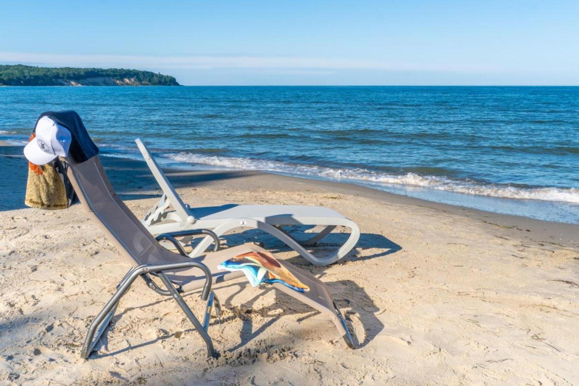 Traumhaftes Appartement Mit Balkon - Odins Blick Wohnung 6 - Mit Privatstrand, Sauna Lobbe Εξωτερικό φωτογραφία